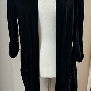 Chico's Black Open-Front Women's Cardigan